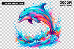dolphin png, dolphin clipart, ocean animal, watercolor dolphin, tropical png, marine life, beach clipart, summer design, ocean sublimation, sea creature