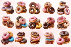 Watercolor Donuts Clipart Bundle Product Image 3