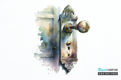 Watercolor Door Handle PNG Clipart Product Image 1