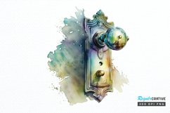 Watercolor Door Handle PNG Clipart Product Image 1