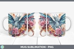 GorgeousWatercolor Mug Wrap design.