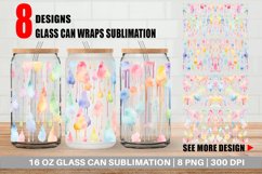 Watercolor Dripping Glass Can Wraps Product Image 1