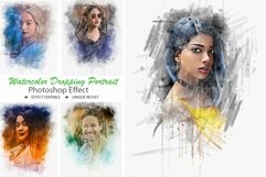 Watercolor Dropping Portrait Effect Product Image 1