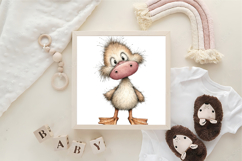 Watercolor Duck Baby Duck Clipart Product Image 3