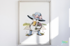 Watercolor Duck Clipart Product Image 2