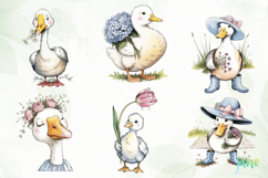 Watercolor Duck Clipart Product Image 8