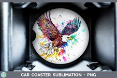 GorgeousWatercolor Car Coaster design.