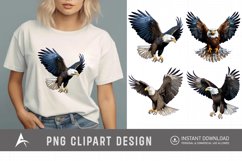 Watercolor Eagle Clipart , Eagle Sublimation Design Product Image 1