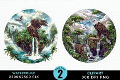 Watercolor Eagles Exquisite Clipart Product Image 1