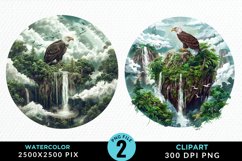 Watercolor Eagles Exquisite Clipart Product Image 1