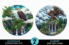 Watercolor Eagles Artwork Clipart Product Image 1
