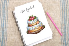 Watercolor Easter Cake Clipart Bundle Product Image 4