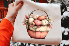 Watercolor Easter Basket Clipart Product Image 2