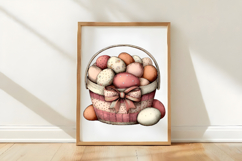 Watercolor Easter Basket Clipart Product Image 3