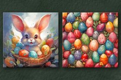 Watercolor Easter Bunny and Backgrounds Product Image 2