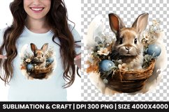 Watercolor Happy Easter spring Sublimation