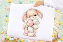 Watercolor Easter Bunny Clipart Product Image 2