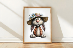 Watercolor Easter Bunny Clipart Product Image 3