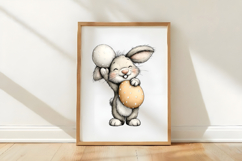 Watercolor Easter Bunny Clipart Product Image 3