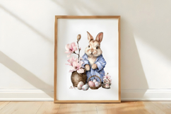 Watercolor Easter Bunny Clipart Product Image 3