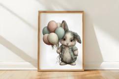 Watercolor Easter Bunny Clipart Product Image 3