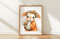 Watercolor Easter Bunny Clipart Product Image 3