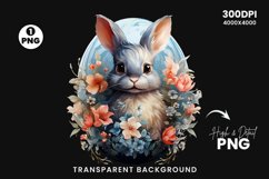 Happy Easter Sublimation bunny clipart