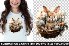 Watercolor Happy Easter spring Sublimation