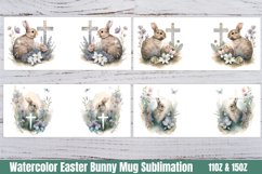 Watercolor Easter Bunny Mug Wrap Product Image 2