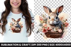 Watercolor Happy Easter spring Sublimation
