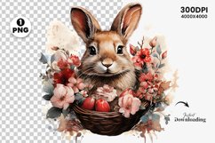 watercolor easter bunny clipart