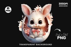 watercolor easter bunny clipart