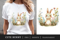 Watercolor easter bunny t-shirt sublimation design bundle Product Image 3