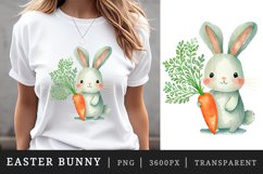 Watercolor easter bunny t-shirt sublimation design bundle Product Image 5