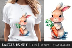 Watercolor easter bunny t-shirt sublimation design bundle Product Image 3