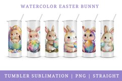 Easter Bunny &amp; Egg tumbler sublimation designs bundle Product Image 1