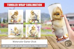 Tumbler Wrap Watercolor Easter Chick Product Image 1
