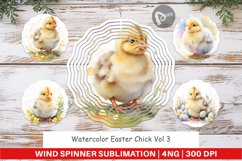 Wind Spinner Watercolor Easter Chick Product Image 1