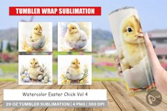 Tumbler Wrap Watercolor Easter Chick Product Image 1