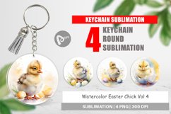 Keychain Watercolor Easter Chick Product Image 1