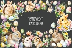 Watercolor Easter Clipart Bundle