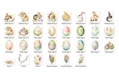 Watercolor Easter Clipart Bundle