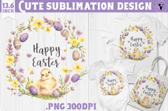 Watercolor Chick | Easter clipart | Happy Easter Product Image 1
