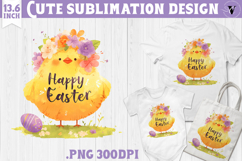 Watercolor Chick | Easter clipart | Happy Easter Product Image 1