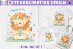 Watercolor Lion | Easter clipart | Happy Easter Product Image 1
