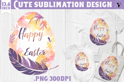 Watercolor Egg | Easter clipart | Happy Easter Product Image 1