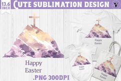 Watercolor Cross | Easter clipart | Happy Easter Product Image 1