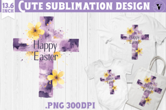 Watercolor Cross | Easter clipart | Happy Easter Product Image 1