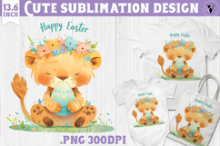 Watercolor Lion | Easter clipart | Happy Easter Product Image 1