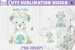 Watercolor Lion | Easter clipart | Happy Easter Product Image 1